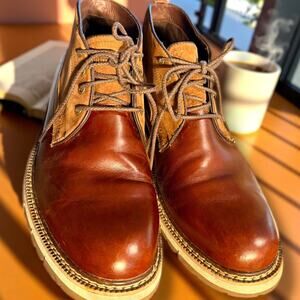 Men's Size 11 TIMBERLAND Britton Hill Waterproof Chestnut Leather Chukka Boots